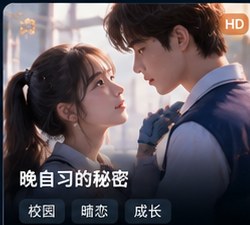 高三爱情故事短剧在线观看《晚自习的秘密》校园短剧海报